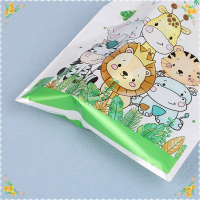 CHUN 10pcs Jungle Safari ZOO ธีมลูกอมของขวัญถุงบรรจุภัณฑ์วันเกิด