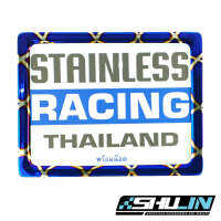 ป้ายทะเบียน STAINLLES RACING THAILAND รุ่น P.0646 สแตนเลส รุ้งลาย