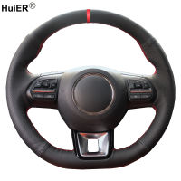 Hand Sewing Car Steering Wheel Cover Wrap Volant Funda Volante For MG ZS HS 2017 2018 2019  MG GS 2016- Car Accessories