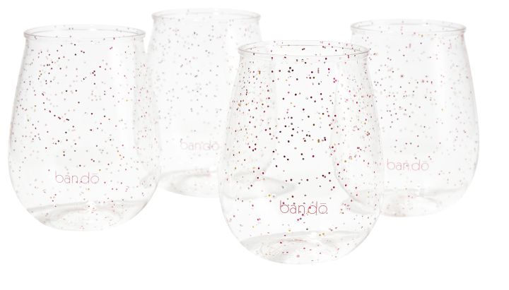 NEW ban.do Stemless Acrylic Wine Glasses ~ Set of 4 ~