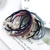 【Ready Stock】 ♀✚ C18 Korean Version of Three-layer High-stretch Hair Tie Bowknot Handmade Rubber Band