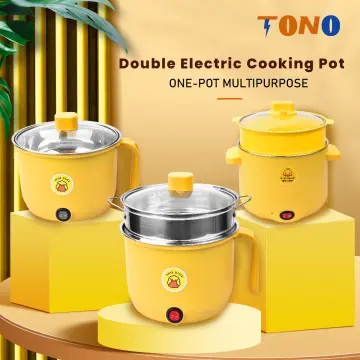 Multifunction Electric Cooking Machine Cooker Rice Mini Pot Layer Household  Hot