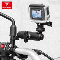 MOTOWOLF ขาจับกล้อง Action Cam , Gopro อื่นๆ มีแบบยึดหูกระจกกับแบบแฮนด์บาร์ ลูกค้าต้องเลือกแบบใดแบบหนึ่ง