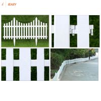 White PVC Plastic Fence European Style For Garden Driveway Gates Christmas Tree