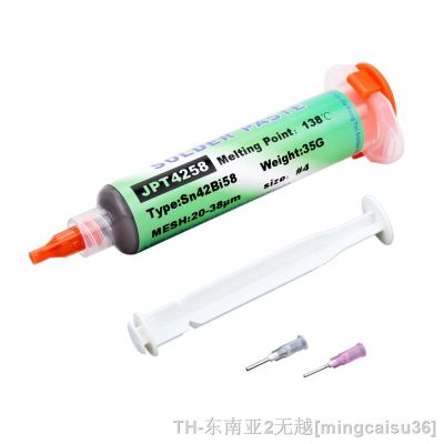 hk✵✁❦  138/151/183℃ Melting Solder Paste Needle Tube USB BGA Welding Set Repair Rework Syringe Flux 20g