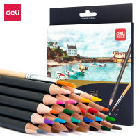 Deli 243648Colors Drawing Colored pencils Watercolor Pencil Art Set School painting supplies with watercolor brush