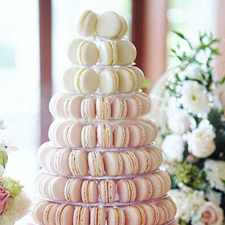 ruyifang-6-10ชั้น-macaron-display-stand-cupcake-tower-rack-เค้กยืนเครื่องมือเค้ก