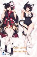 Dakimakura อะนิเมะปลอกหมอน Azur Lane Yamashiro พิมพ์สองด้านขนาดชีวิตปลอกหมอนของขวัญสามารถปรับแต่งได้