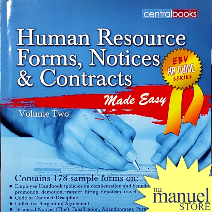 EBV HR Forms Vol. 2 (2012) Human Resource Forms, Notices & Contracts