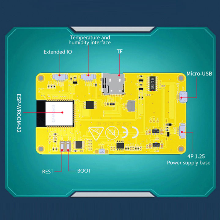 บอร์ดพัฒนา-esp-wroom-32-esp32-dual-core-cpu-wifi-โมดูลที่รองรับบลูทูธ3-5นิ้ว-rgb-หน้าจอแสดงผลอัจฉริยะ320x480