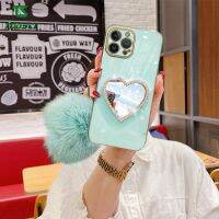 เคสโทรศัพท์ก้อนขนตัวยึดกระจกเพชรสุดหรูเคสหลัง TPU แบบนิ่ม HP สำหรับ Samsung Galaxy S10 Plus/ S20 FE/ S20 Plus/ S20อัลตร้า/S21 FE/ S21 Plus/S30 Plus/S21อัลตร้า/S30พิเศษ/S22บวก/S22อัลตร้า/S23บวก/S23พิเศษ