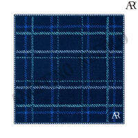 ANGELINO RUFOLO Towel Handkerchief (ผ้าเช็ดหน้าผ้าขนหนู) ผ้า 100% COTTON คุณภาพเยี่ยม ดีไซน์ Square สีกรมท่า/สีฟ้า/สีขาว