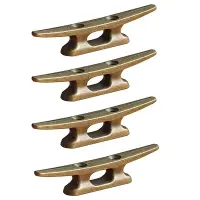 Boat Dock Cleat 4 Inch for Mooring Boat Bronze Host Cast Iron Suitable for Nautical Beach Lake Maritime Decor