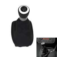 6 speed Leather Car Shift Gear Knob Lever Gaitor Boot Cover For Seat Alhambra 2000 - 2003 2004 2005 2006 2007 2008 2009 2010