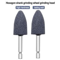 Two-Piece Hexagonal Handle Grinding Wheel Brown Corundum Grinding Head Conical Grinding Head