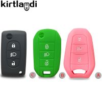 ﹊㍿┅ 3 Buttons Remote Key Case for Citroen C2 C3 C5 X7 C4 Picasso Berlingo for Peugeot 2008 208 508 5008 207 407 307 3008 308 Cover