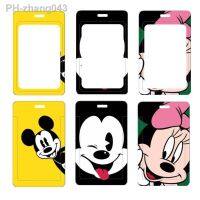 2022 Disney Mickey Mouse Girl 39;s Card Holder Cartoon Creative ID Card Cover ABS Plastic Anti-lost Bank Card Protective Case