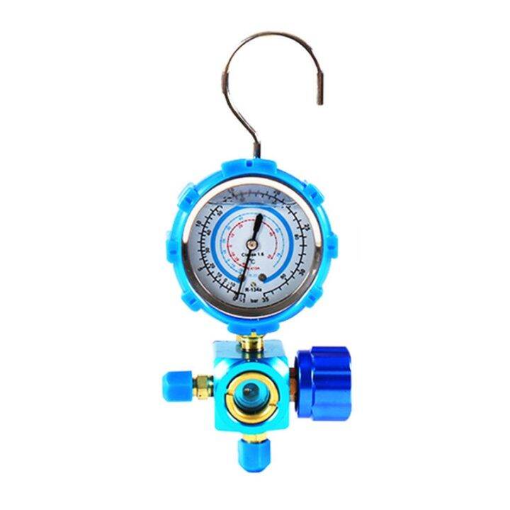 R410A R22 R134A Refrigerant High/Low Pressure Gauge 1/4 Auto Car Air