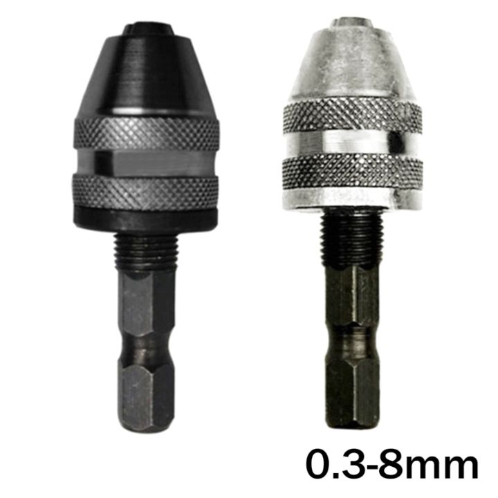 hexdrill-chuck-keyless-screwdriver-impact-driver-adaptor-electric-motor-fixture-hex-0-3-8mm