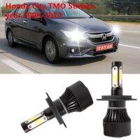 2PCS ด้านข้าง4แสงไฟหน้า LED 6000K การเปลี่ยนแปลงหัวหลอดไฟสำหรับ Honda City TMO 5ThGenyear 2008-2014อุปกรณ์เสริม