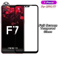 Xicci กระจกนิรภัยสำหรับ OPPO F7 เต็มฝาครอบป้องกันหน้าจอป้องกันการระเบิด 9H สมบูรณ์ครอบคลุมเต็มกาวแก้วฟิล์มป้องกัน