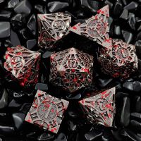 【LZ】 Conjunto de dados poliédricos para Role Playing Game DND Metal Dice D   D Dice Pathfinder 7 PCs