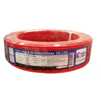 "sale"Global Cable สายไฟ THW IEC01 1x6 100เมตร สีแดง"ส่งด่วนทุกวัน"