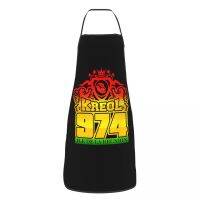 Custom Bib Kreol 974 Reunion Island Apron Men Women Unisex Adult Chef Kitchen Cooking Tablier Cuisine Painting