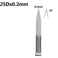 Pcb แกะสลักบิต1ชิ้นก้านคาร์ไบด์ Cnc แกะสลักบิต20 25 30 60 90องศาด้านล่างแบน V รูปร่าง End Mill 3d ตัดกัด