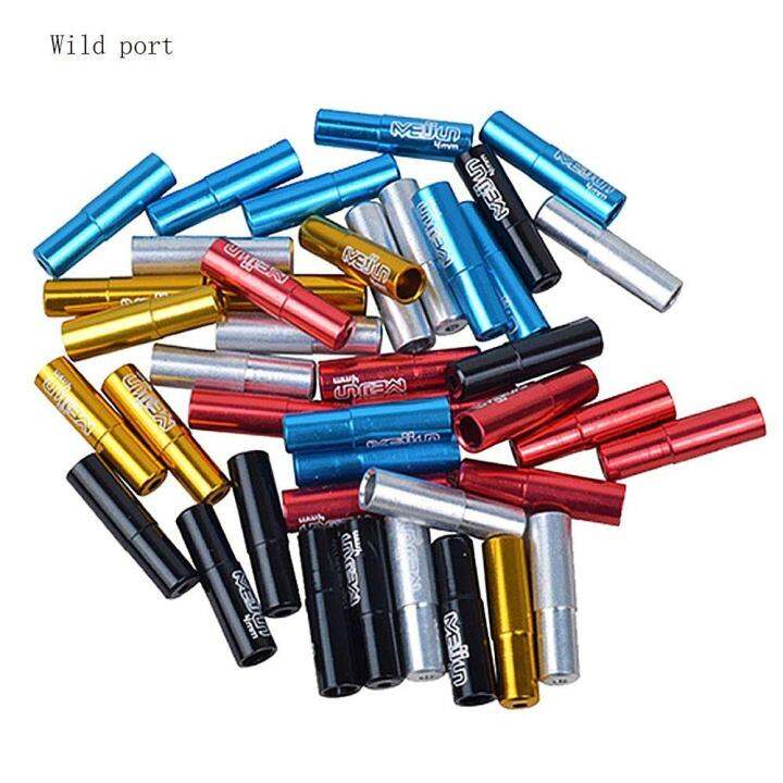 WILD 10PCS 4mm / 5mm Bike Cable Caps Fine Polish Anodizing Technology