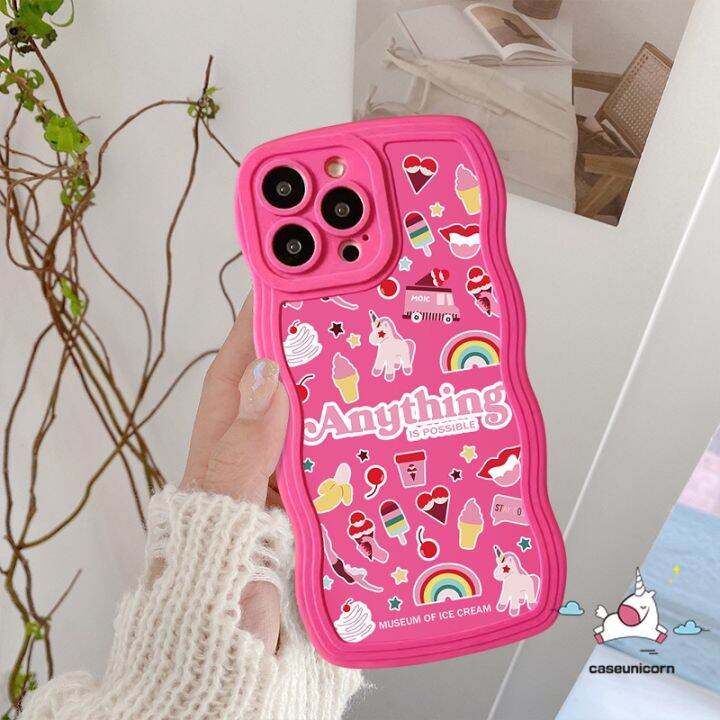 เคสตัวการ์ตูนน่ารักรูปดาวสีรุ้งสามารถใช้ได้กับ-iphone-7plus-14-11-xr-13-12-pro-max-x-xs-max-7-6-8-6s-plus-se-2020เคสขอบลอนนิ่มลายยูนิคอร์นกันกระแทก