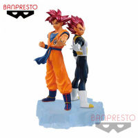 100 ของแท้ Banpresto Z: Dokkan Battle 7th ครบรอบ FIGURE1 Son Goku Vegeta PVC อะนิเมะ Toys888