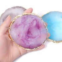 Resin Jade Stone Beauty Palette Nail Art Palette Gel Polish Holder Painting Mix Stir Plate Pad Tools Eyelash Extensions Supplies