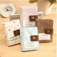 【CW】New Floral Canvas Ladies Card Package Creative Cloth Credit Card Holder Business Card Holder Womens Cardholders Bag