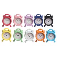✜☼ 1Pc 1:12 Scale Alarm Clock Doll Kitchen Living Room Miniature Dollhouse Mini Home Decoration Toy Metal Candy Color Doll Clocks
