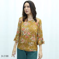 MIKIKO Blouse MI-B2188 ชิฟฟอนอุรากีรี่ แขนยาว IGPU22-2