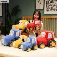 CONTESA รถแทรคเตอร์ของเล่นตกแต่งบ้านนุ่มตุ๊กตามีเสียง,Boneka Mainan Boneka Pajangan Mobil รถแทรคเตอร์ตุ๊กตาผ้ากำมะหยี่รถแทรคเตอร์ตุ๊กตาหนานุ่มโมเดลรถยนต์รถของเล่น