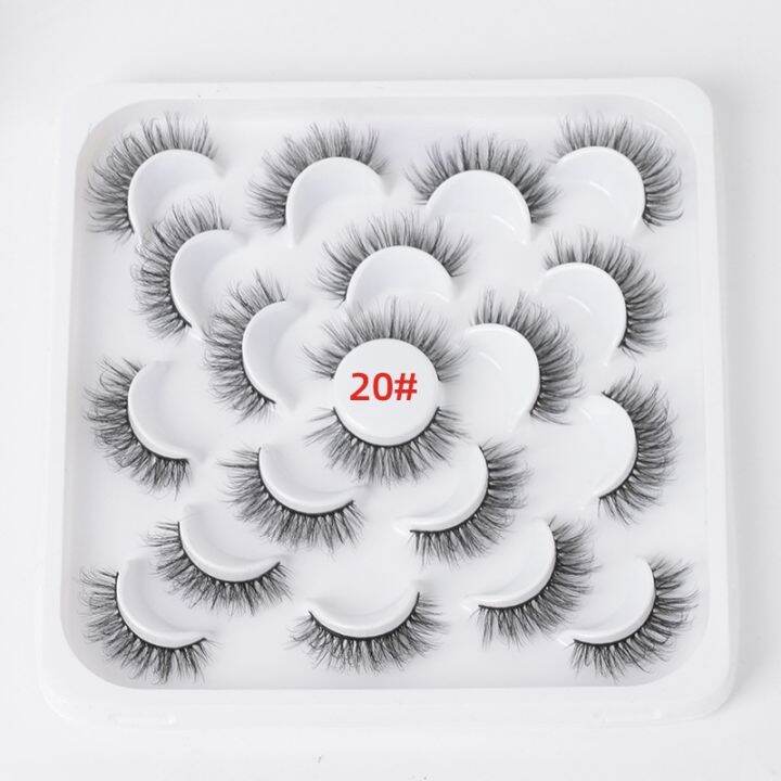 new-10-pairs-6d-faux-mink-eyelashes-natural-thick-long-false-10-20mm-lashes-dramatic-fake-eyelash-eyes-makeup-extension-beauty