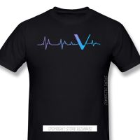 Vechain Coin Vet 2021 New Arrival Tshirt The Heartbeat Of Every Cryptocurrency Lover Unique Design O-Neck Cotton For Men Shirt