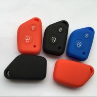 fvdbsdv Funda Silicon LLave Key Case Cover for Citroen Berlingo Xsara Picasso Saxo For Peugeot 106 205 206 Keyless FOB 2 Button Car Key