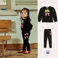 &amp;lt;พร้อมส่ง&amp;gt;「สินค้าลิขสิทธิ์แท้」Iris kids IKS012-IKP012 Tulip black long shirt-long pants เสื้อ กางเกง เด็กผู้หญิง *กดสั่งแยกกัน