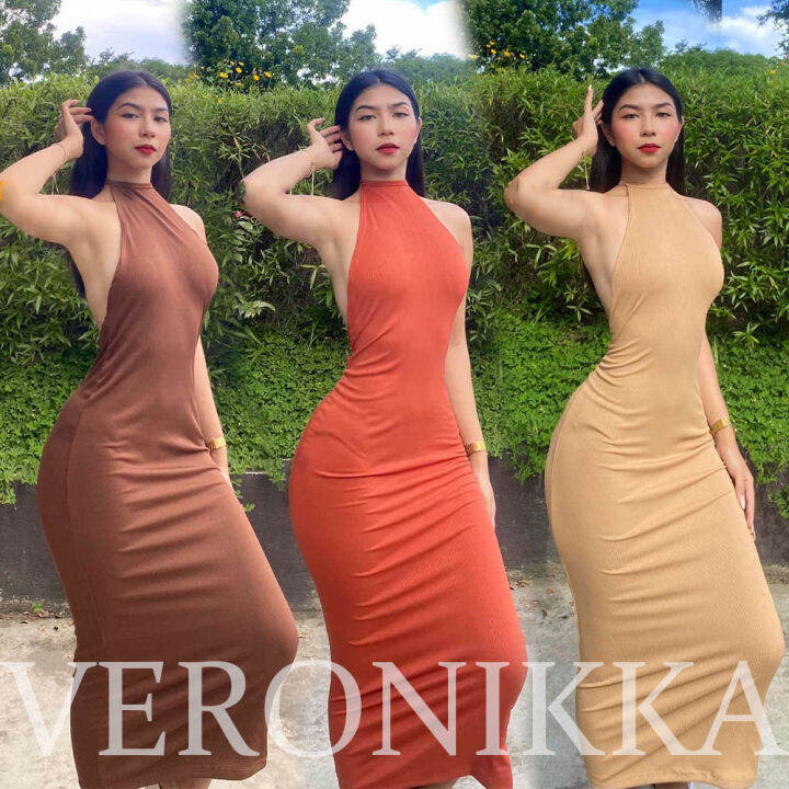 Veronikka Chienna Knitted Sexy Beach Maxi Dress Xs To Medium Lazada Ph