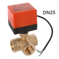 3 way motorized ball for valve electric Three line two way control AC 220 DN15/2 Plumbing Valves