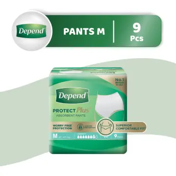 DEPEND Protect Plus Adult Diaper Pants M (Laz Mama Shop)