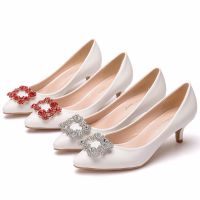 5 cm pointed little single shoes with documentary shoes buckle side of diamond pointy shoes big yards for womens shoes