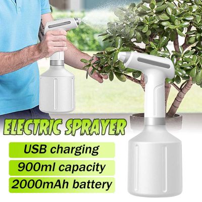 900ML USB Rechargeable Electric Spray Bottle Watering Tool for Flower Plant Water Cans Garden Electric Shower Watering