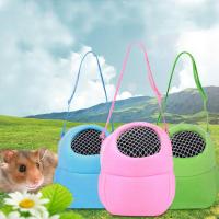 Hamster Carrier Bag กระเป๋าเป้สะพายหลังสุนัขฤดูร้อน Breathable Pet Animals Hamster Carrier Pouch With Strap Green Blue Pink Incredible