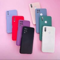 เคส TPU สีพื้น ข้างในเป็นกำมะหยี่รองรุ่น VIVO Y01 Y15S Y21T Y33T Y21 Y33S Y76 V23 Y12S Y12A Y20 Y20S V21