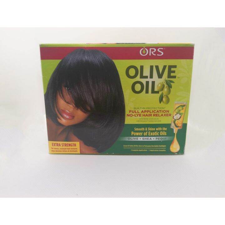 in stock ORS olive oil nolye hair relaxer extra strength Lazada.co.th