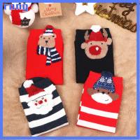 RANG Warm Santa Claus Elk Bear Christmas Animals Socks Colorful Cotton Xmas Gift Cartoon Stockings